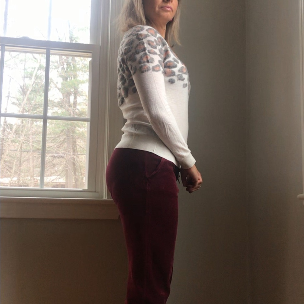 Anthropologie Sweater with Leopard Spots - Picture 2 of 5